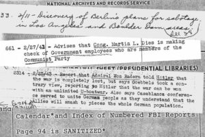 Index of FBI Reports sent to White House, 1939-1945
